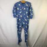 Size 3: Old Navy Blue/White Polar Bears 1pc Fleece Zip PJs