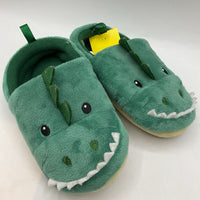 Size 9-10: Dearfoams Green Dino Slippers