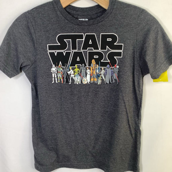 Size 8-10: Star Wars Gray/Multi Character T-Shirt