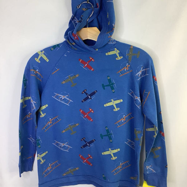 Size 10-12: Blue/Colorful Planes Pullover Hoodie