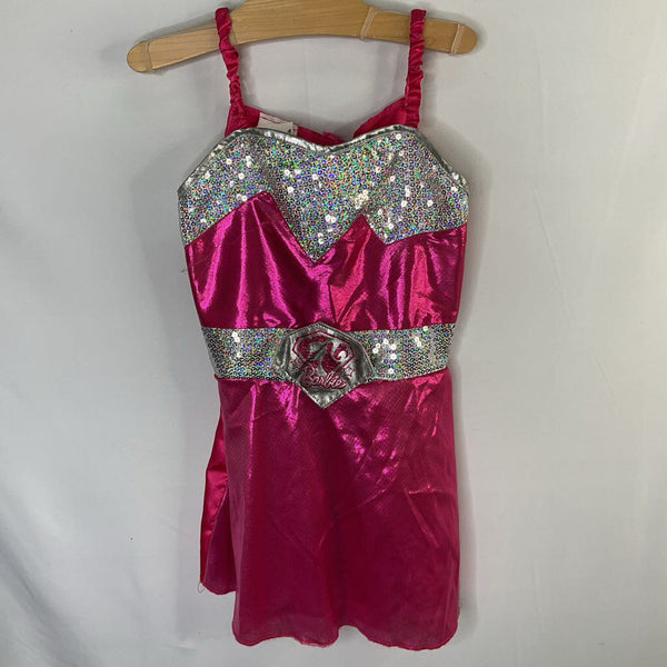 Size 4-6: Barbie Hot Pink/Silver Costume Dress