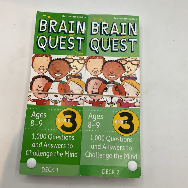 2pk Brain Quest Grade 3 Decks (Ages 8-9)