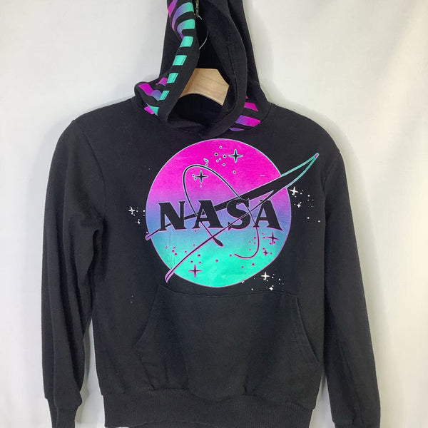 Size 8-10: NASA Black/Blue/Purple Logo Pullover Hoodie