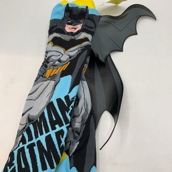 Size OS Youth: Blue/Multi Batman Knee High Socks