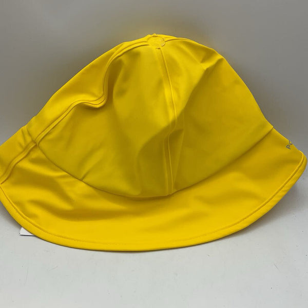 Size 6-9: Polarn O. Pyret Yellow Rain Hat NEW w/ Tags