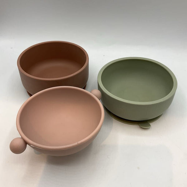 3pc Silicone Bowl Set