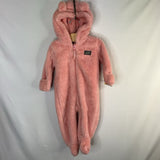Size 6-9m: Eddie Bauer Pink Fleece Teddy Ear Bunting