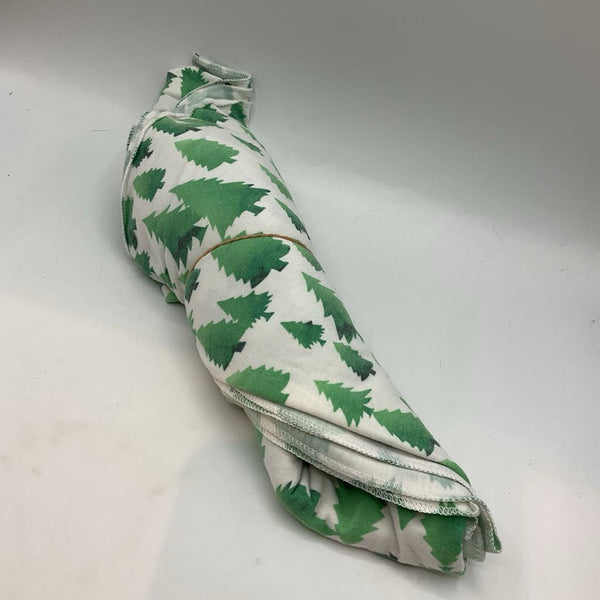 Green/White Trees Swaddle Blanket