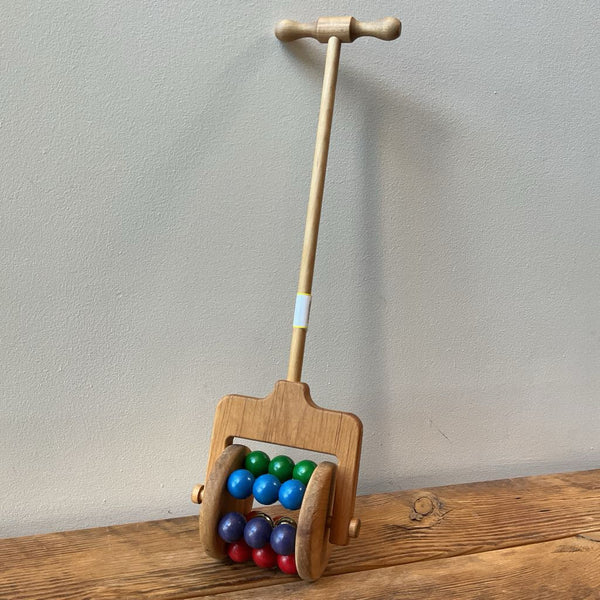 Wooden Rainbow Push Roller