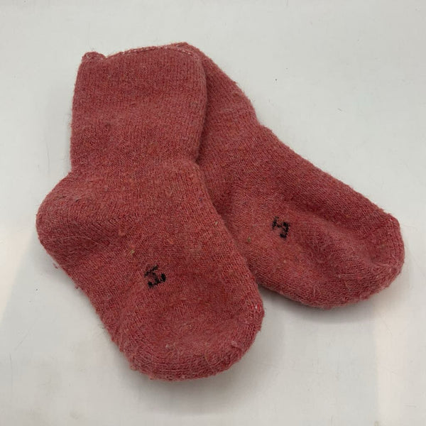 Age 1-3: Red Wool Socks