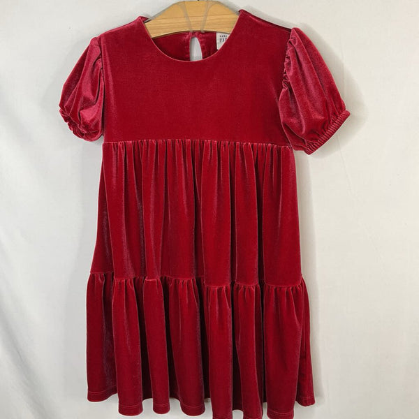 Size 5: Gap Red Velour Dress