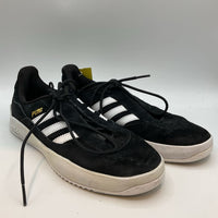 Size 5.5Y: Adidas Black/White Lace-Up Skateboarding Sneakers