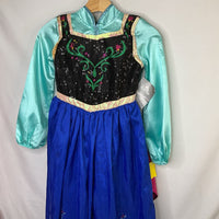 Size 7-8: Disney Princess Anna 2pc Costume Dress/Robe