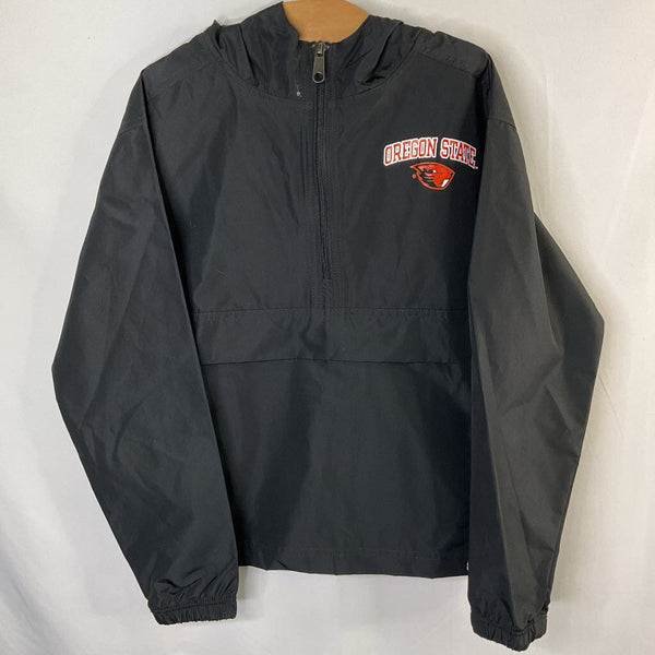 Size 6-7: Champion Black/Orange Oregon State Windbreaker