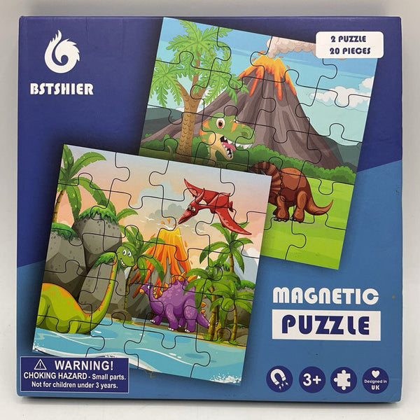 Bstshier 2x20pc Magnetic Dino Puzzle