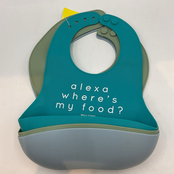 3pc Silicone Bibs