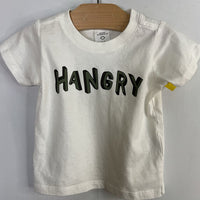 Sie 3-6m: Cotton-On White/Green Hangry T-Shirt