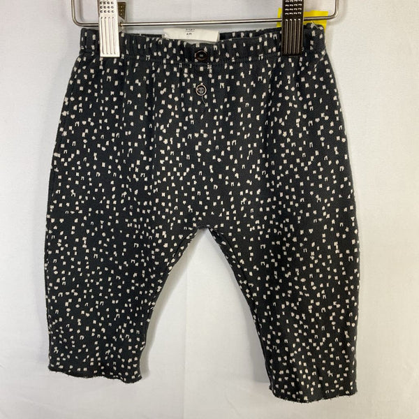 Size 6m: Play Up Gray/White Print Knit Cozy Pants