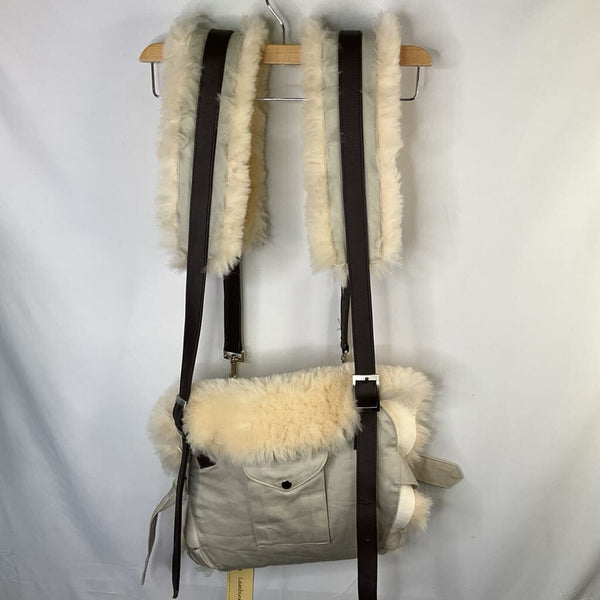 Lambini Beige Shearling Baby Carrier