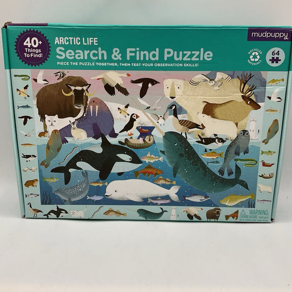 Mudpuppy 64pc Arctic Life Search and Find Puzzle