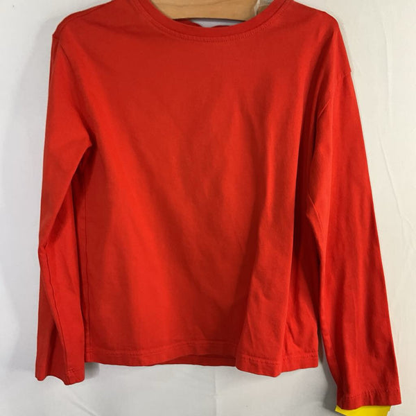 Size 6-7 (120): Hanna Andersson Red Long Sleeve Shirt