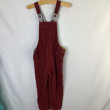 Size 3-4:Me & Henry Red/Black Chevron Overalls