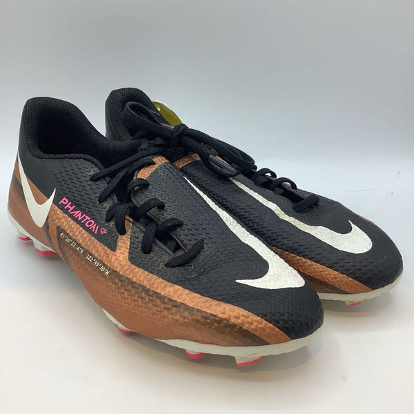 Size 5.5Y: Nike Black/Bronze Lace-Up Soccer Cleats