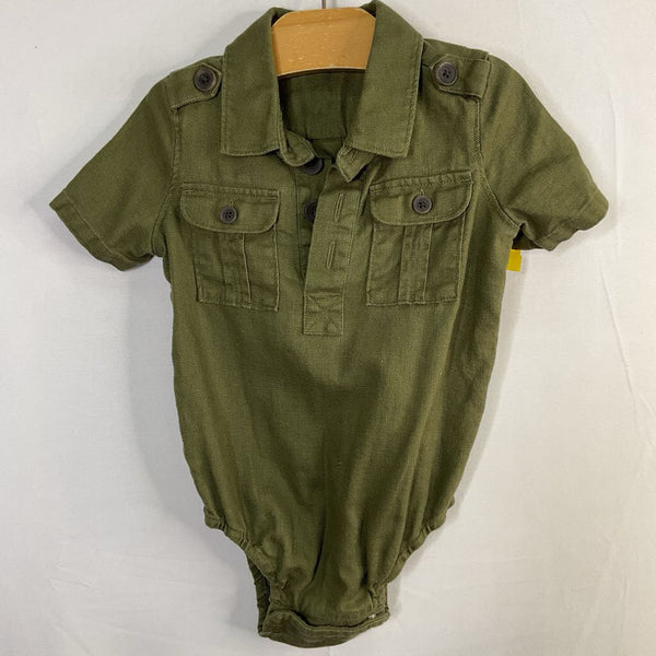 Size 6-12m: Banana Republic Green Safari Romper