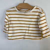 Size 3-6m: Tucker + Tate White/Yellow Striped Long Sleeve Shirt