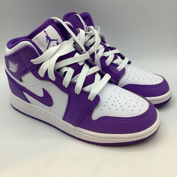 Size 3.5Y: Nike Air Jordan Purple/White Lace-Up Sneakers NEW