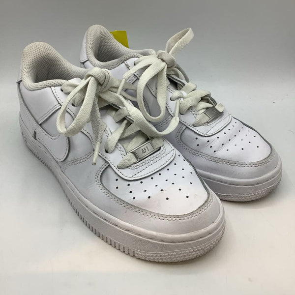 Size 3.5Y: Nike Air White Lace-Up Sneakers