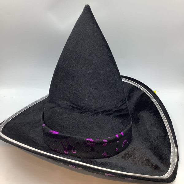 Black/Purple Sparkle Witch Hat