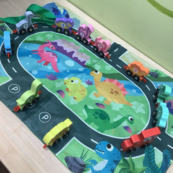 Fold-Up Dino Map/Cars