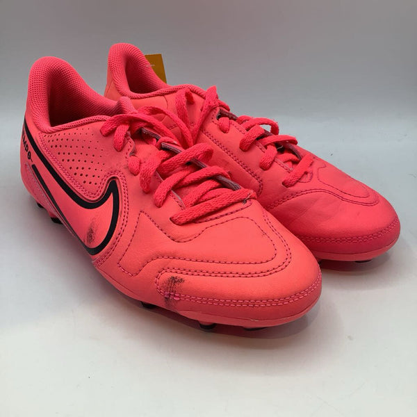 Size 4.5Y: Nike Hot Pink/Black Lace-Up Soccer Cleats