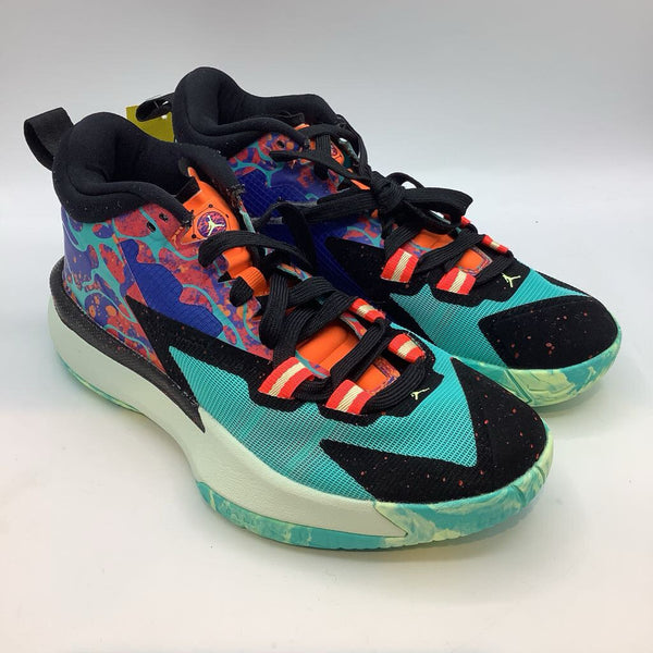 Size 4.5Y: Nike Jordan Zion 1 Colorful Lace-Up Basketball Sneakers