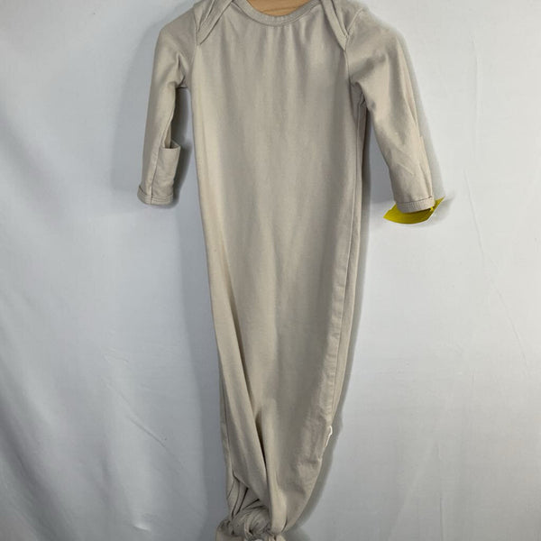 Size 0-3m: Marlowe & Me Gray Organic Cotton Knot Nighty
