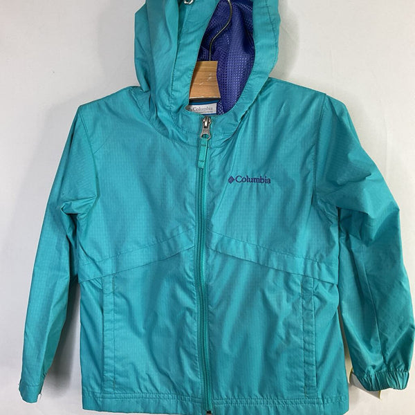 Size 3: Columbia Blue Mesh Lined Rain Coat