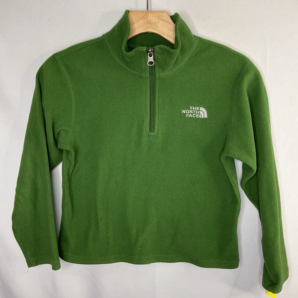 Size 7-8: The North Face Green Fleece 1/2 Zip Coat