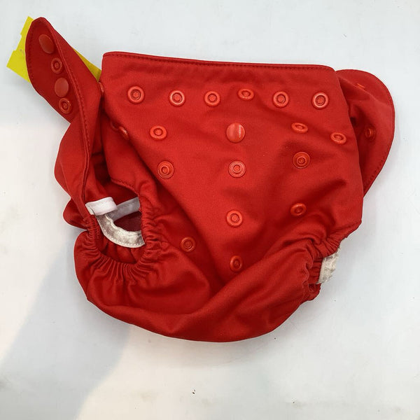 Size OS: Alva Red Snap Diaper