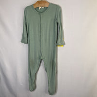Size 6-12m: Kyte Blue Bamboo 1pc Snap-Up Footy PJs REDUCED