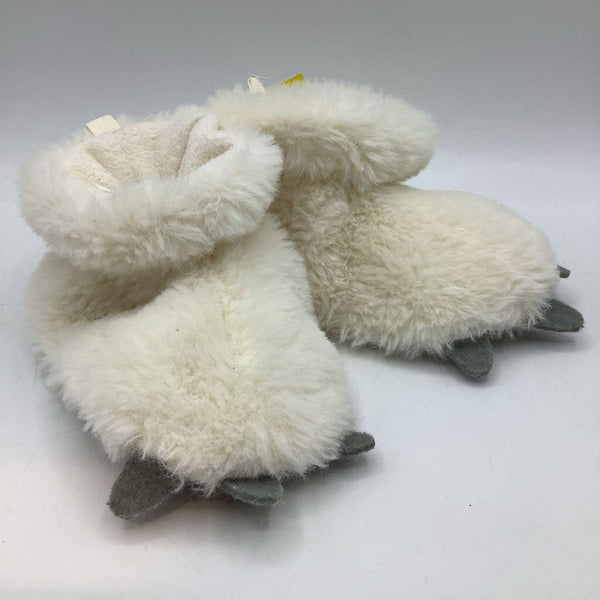 Size 12-18m: White Polar Bear Fleece Slippers