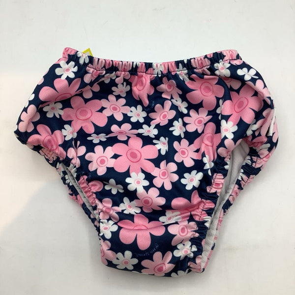 Size 3: Green Sprouts Navy/Pink Floral Swim Diaper