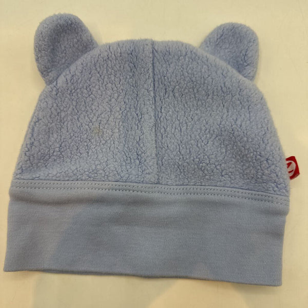 Size 3m: Zutano Blue Teddy Ear Fleece Beanie