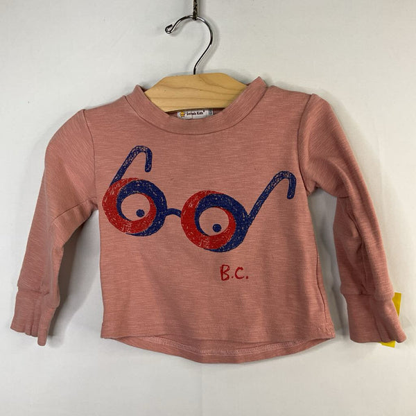 Size 18-24m: Snidols Pink/Red/Blue Glasses Long Sleeve Shirt