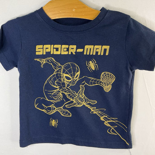 Size 3: Marvel Spider-Man Navy/Gold T-Shirt
