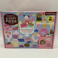 Mudpuppy 60pc Cat Cafe Scratch & Sniff Mini Puzzle