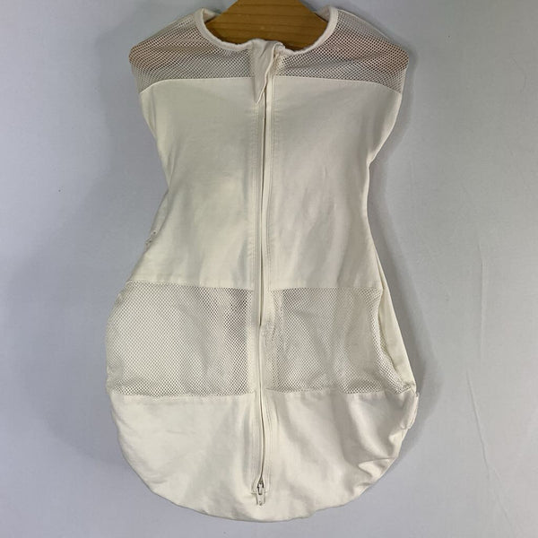 Size S (5-12lb): Happiest Baby White Stars Swaddle SleepSack