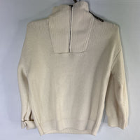 Size 2-3: Zara Cream Ribbed 1/2 Zip Sweater