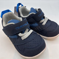 Size 5: Tsukihoshi Navy Velcro Strap Sneakers NEW