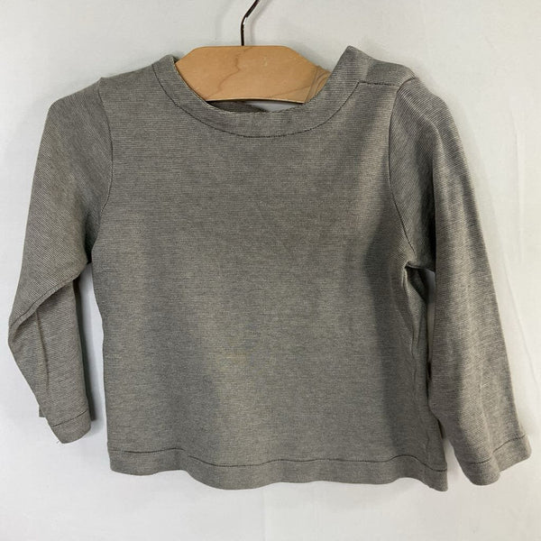 Size 4: Colored Organics Gray Organic Cotton Long Sleeve Shirt